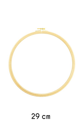  - EMBROIDERY HOOP SCREWED ROUND WOODEN 13 MM NO: 7