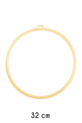  - EMBROIDERY HOOP SCREWED ROUND WOODEN 13 MM NO: 8