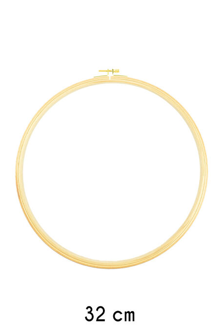  - EMBROIDERY HOOP SCREWED ROUND WOODEN 13 MM NO: 8