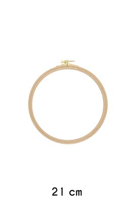  - EMBROIDERY HOOP WITH SCREWED ROUND WOOD 8 MM NO: 5