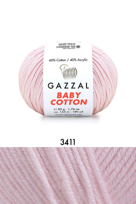 GAZZAL BABY COTTON 3411 Soft Pembe - 1