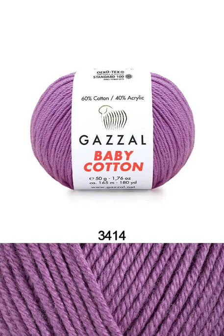 GAZZAL - GAZZAL BABY COTTON 3414 Leylak