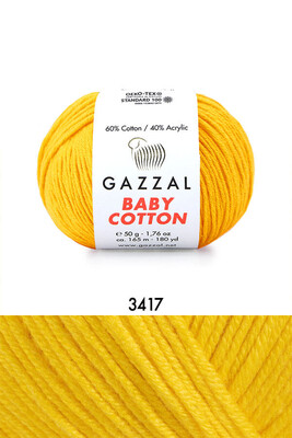 GAZZAL BABY COTTON  3417 Sarı 