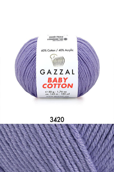 GAZZAL BABY COTTON 3420 Lila - 1