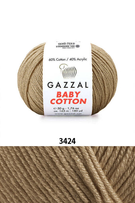 GAZZAL BABY COTTON 3424 Kamel - 1