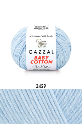GAZZAL BABY COTTON  3429 Soft Mavi 