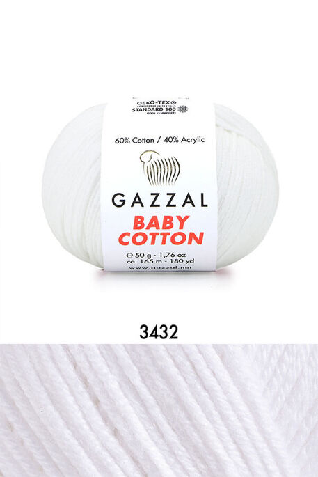 GAZZAL - GAZZAL BABY COTTON 3432 Beyaz