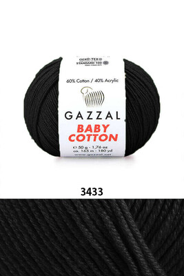 GAZZAL - GAZZAL BABY COTTON 3433 Siyah