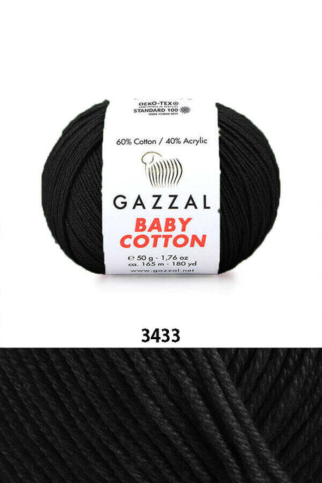 GAZZAL - GAZZAL BABY COTTON 3433 Siyah