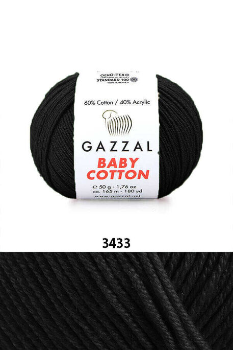 GAZZAL BABY COTTON 3433 Siyah - 1