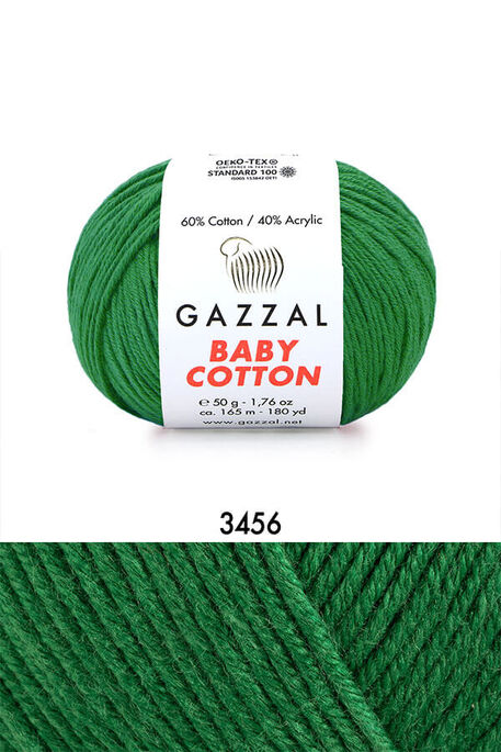 GAZZAL - GAZZAL BABY COTTON 3456 Yeşil