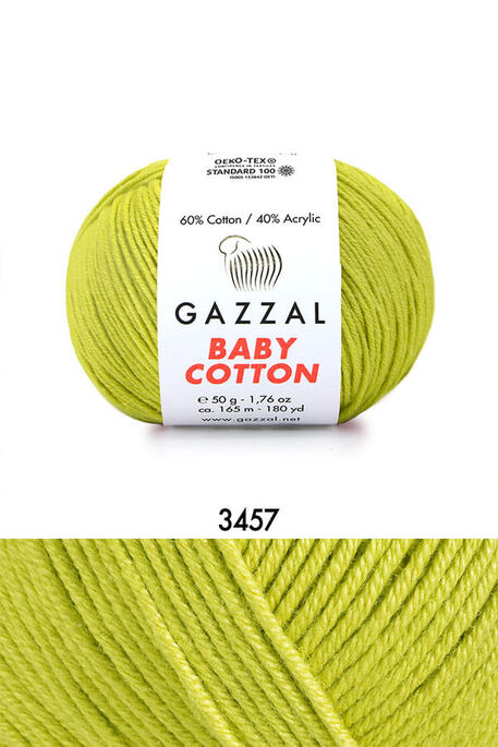 GAZZAL - GAZZAL BABY COTTON 3457 Fıstık Yeşili