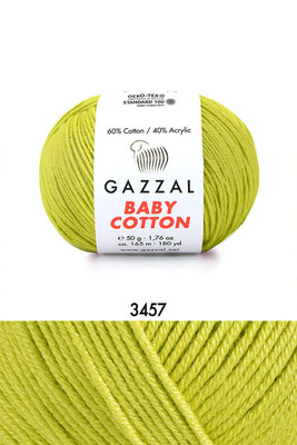 GAZZAL BABY COTTON  3457 Fıstık Yeşili 