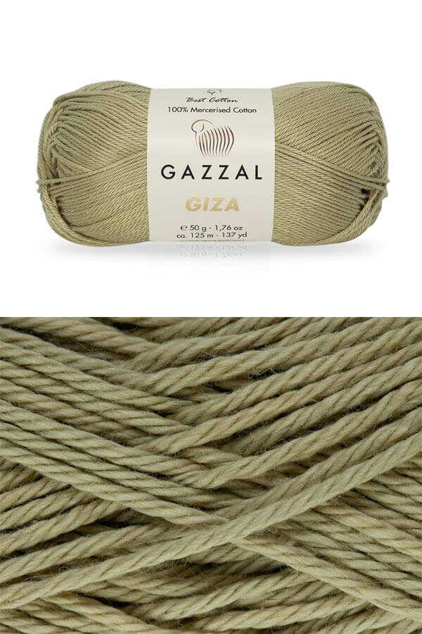 GAZZAL GİZA 2494 Yağ Yeşili PAMUKLU (COTTON) ÖRGÜ İPLİKLER GAZZAL