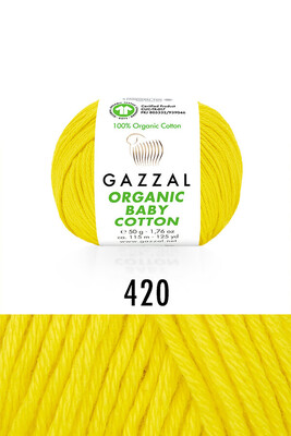 GAZZAL - GAZZAL ORGANIC BABY COTTON 420 Sarı