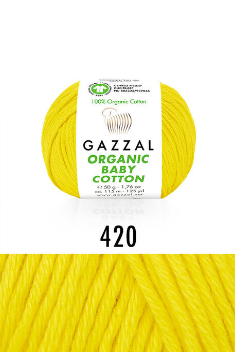 GAZZAL - GAZZAL ORGANIC BABY COTTON 420 Sarı