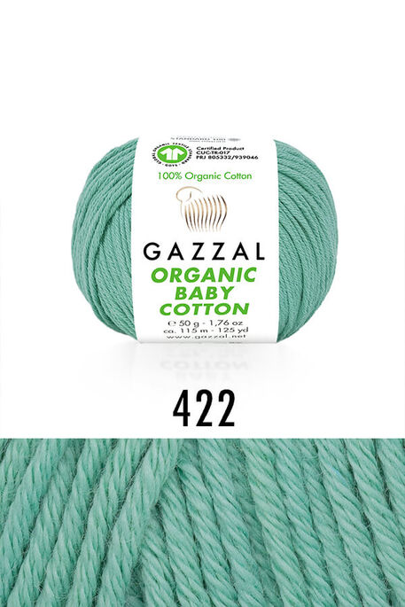 GAZZAL - GAZZAL ORGANIC BABY COTTON 422 Azur