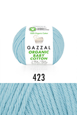 GAZZAL - GAZZAL ORGANIC BABY COTTON 423 Bebe Mavi
