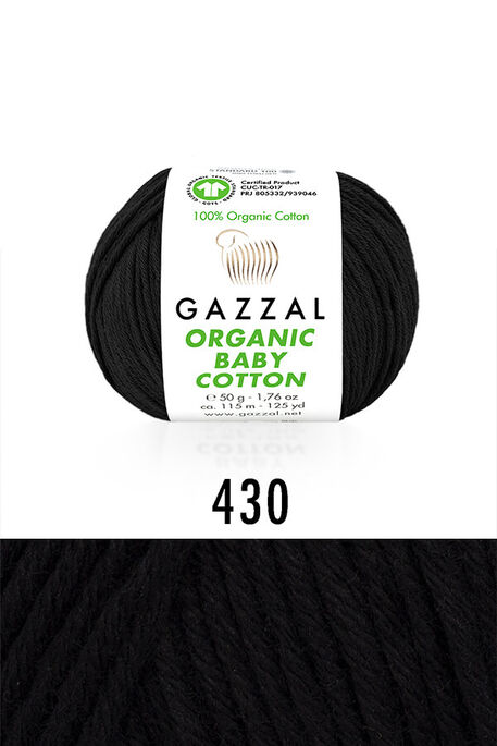 GAZZAL - GAZZAL ORGANIC BABY COTTON 430 Siyah