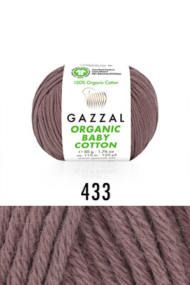 GAZZAL - GAZZAL ORGANIC BABY COTTON 433 Kahverengi