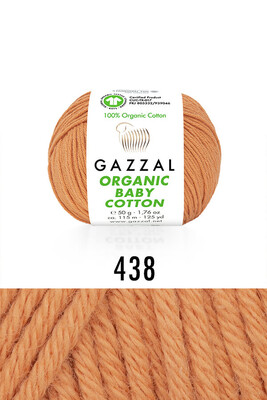 GAZZAL - GAZZAL ORGANIC BABY COTTON 438 Turuncu