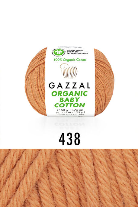 GAZZAL - GAZZAL ORGANIC BABY COTTON 438 Turuncu