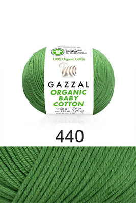 GAZZAL - GAZZAL ORGANIC BABY COTTON 440 Yeşil
