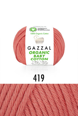 GAZZAL - GAZZAL ORGANIC BABY COTTON 419 Nar Çiçeği