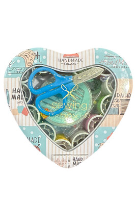 HDF 152 TENEKE KUTU DİKİŞ SETİ KALP - Thumbnail