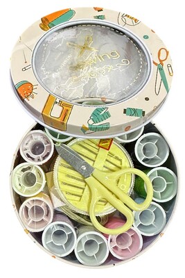 HDF 154 TENEKE KUTU DİKİŞ SETİ YUVARLAK - Thumbnail