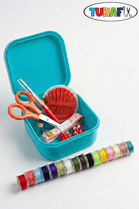  - HDF 191 KARE MODEL DİKİŞ SETİ MAVİ