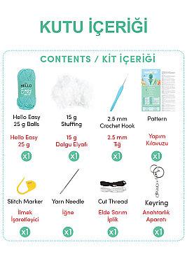 HELLO CRAFTS TIĞ İŞİ MİNİ AMİGURUMİ KİTİ HC105 - 2