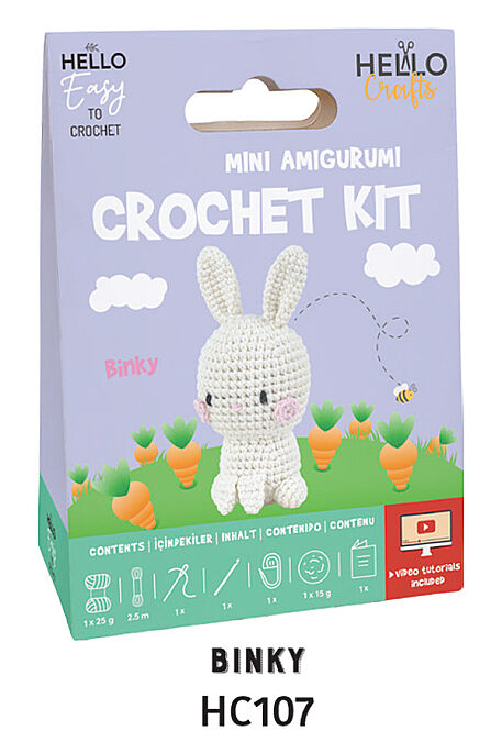 HELLO CRAFTS TIĞ İŞİ MİNİ AMİGURUMİ KİTİ HC107 - 1