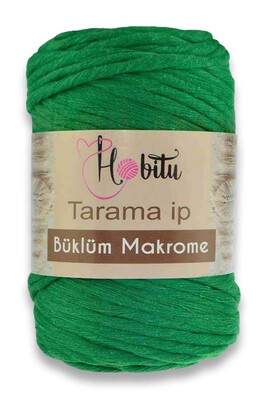 HOBİTU YARNS - HOBİTU BÜKLÜM MAKROME TARAMA İP 159 ELMA YEŞİLİ