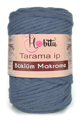 HOBİTU YARNS - HOBİTU BÜKLÜM MAKROME TARAMA İP 161 HAVACI MAVİ