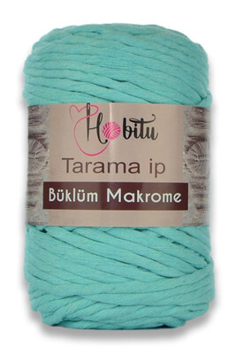 HOBİTU YARNS - HOBİTU BÜKLÜM MAKROME TARAMA İP 175 SU YEŞİLİ