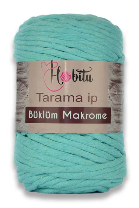 HOBİTU YARNS - HOBİTU BÜKLÜM MAKROME TARAMA İP 175 SU YEŞİLİ