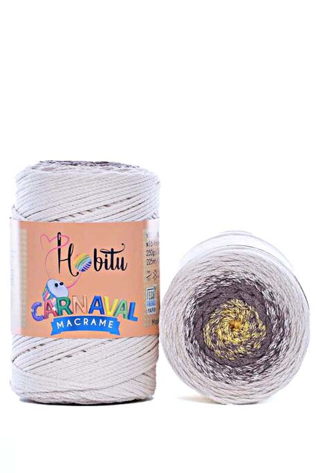 HOBİTU YARNS - HOBİTU CARNAVAL MACRAME 8001