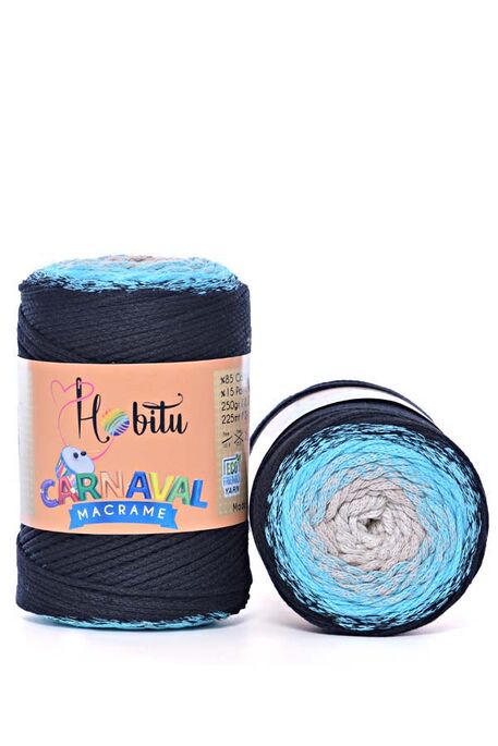 HOBİTU YARNS - HOBİTU CARNAVAL MACRAME 8010