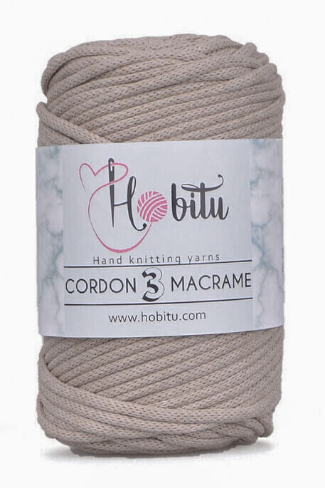 HOBİTU YARNS - HOBİTU CORDON 3 MACRAME 153 Bej