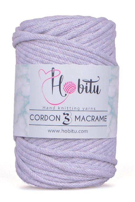 HOBİTU YARNS - HOBİTU CORDON 3 MACRAME 156 Açık Gri