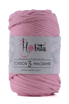 HOBİTU CORDON 3 MACRAME 162 Bebe Pembe - Thumbnail