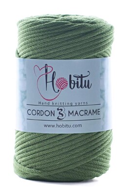 HOBİTU YARNS - HOBİTU CORDON 3 MACRAME 187 Yeşil