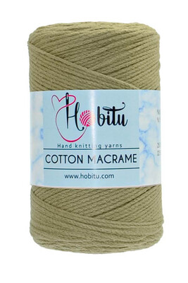 HOBİTU COTTON MACRAME 132 Yağ Yeşili - Thumbnail