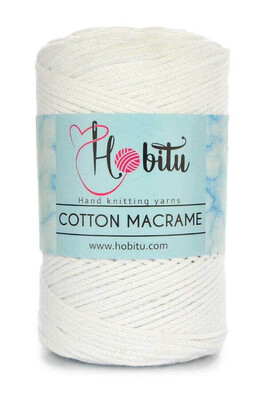 HOBİTU COTTON MACRAME 151 Beyaz - Thumbnail