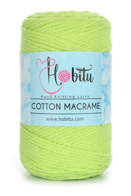 HOBİTU YARNS - HOBİTU COTTON MACRAME 155 Yeşil