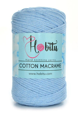 HOBİTU COTTON MACRAME 160 Bebe Mavisi - Thumbnail