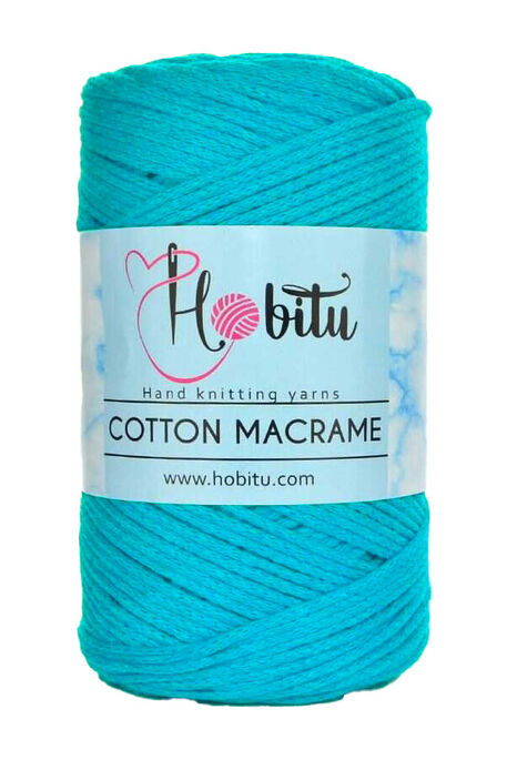 HOBİTU YARNS - HOBİTU COTTON MACRAME 163 Turkuaz