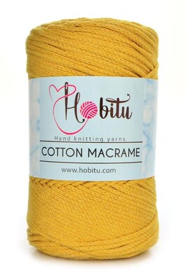 HOBİTU COTTON MACRAME 164 Koyu Sarı - Thumbnail