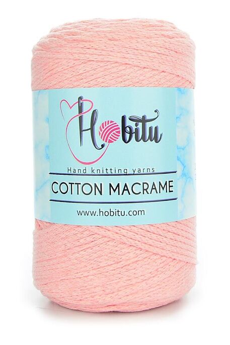 HOBİTU YARNS - HOBİTU COTTON MACRAME 167 Somon